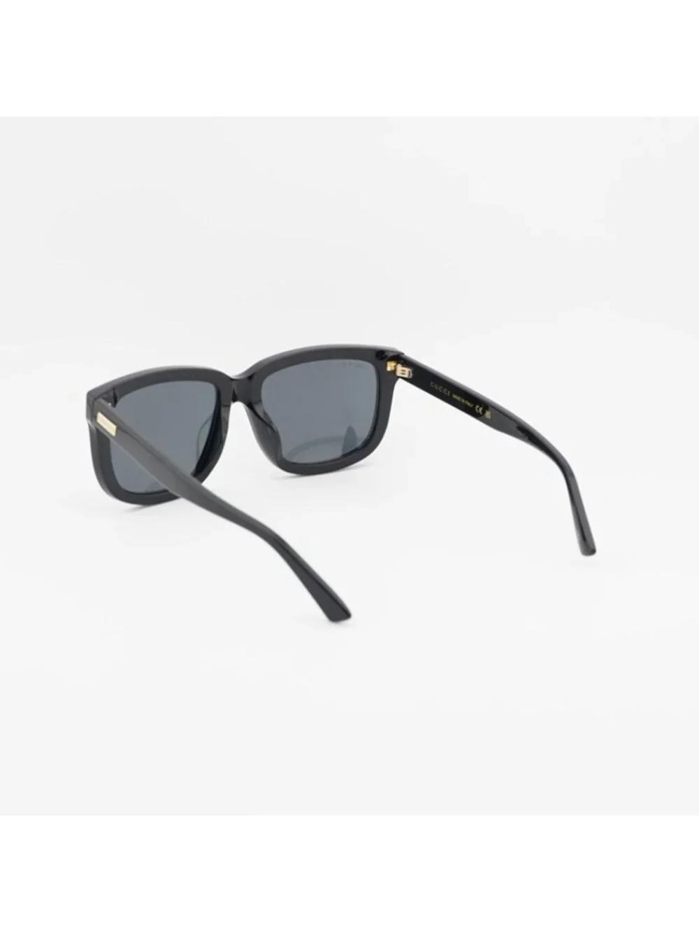 Gucci GG1317SA 001 Sunglasses Black Square Frame, Grey Lenses